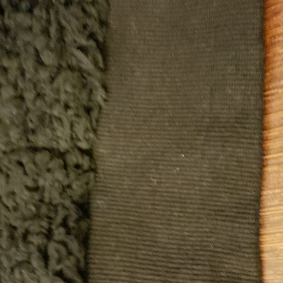 Longyuan Teddy Fleece Lapel Zip Pullover in Black Size L - Picture 7 of 9